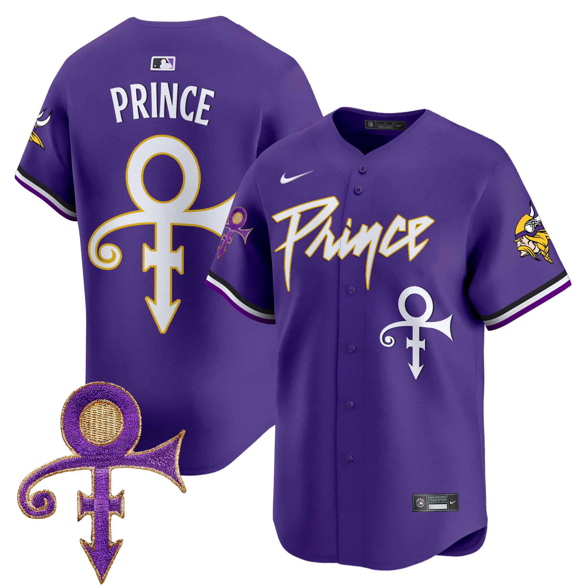 Men Minnesota Vikings Blank Purple 2024 Nike Prince Patch Vapor Premier Limited NFL Jersey